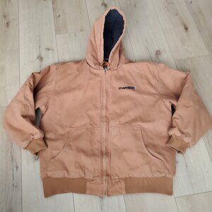 Cornerstone Port Authority Jacket Size XL Duck Canvas Fleece Lined Chore Logo